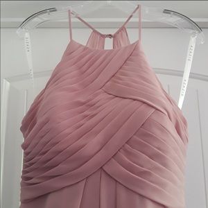 Azazie Ginger bridesmaids dress in dusty rose